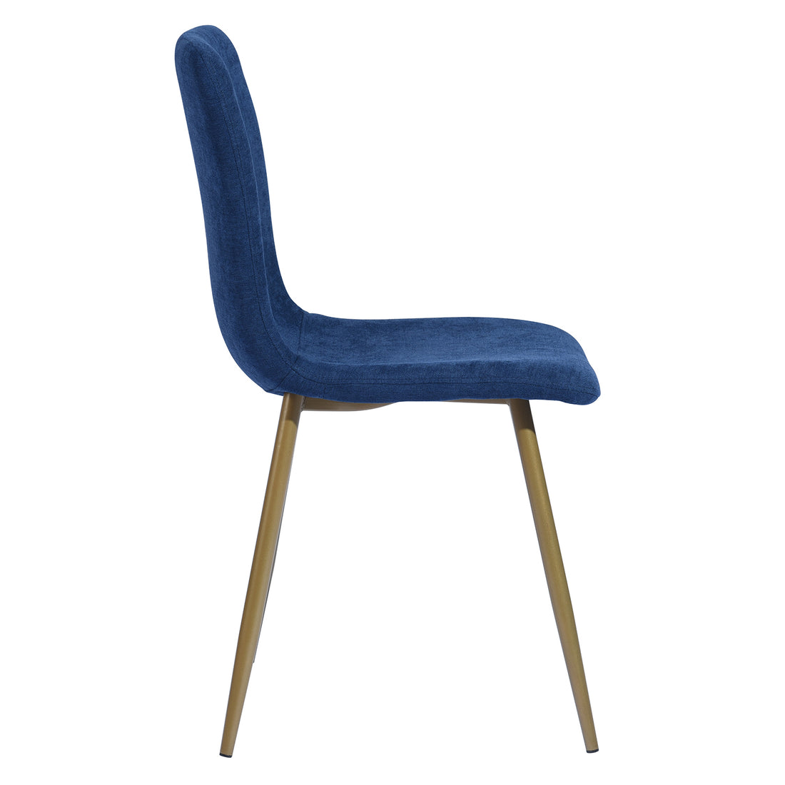 Scargill blue dining chair showing side view