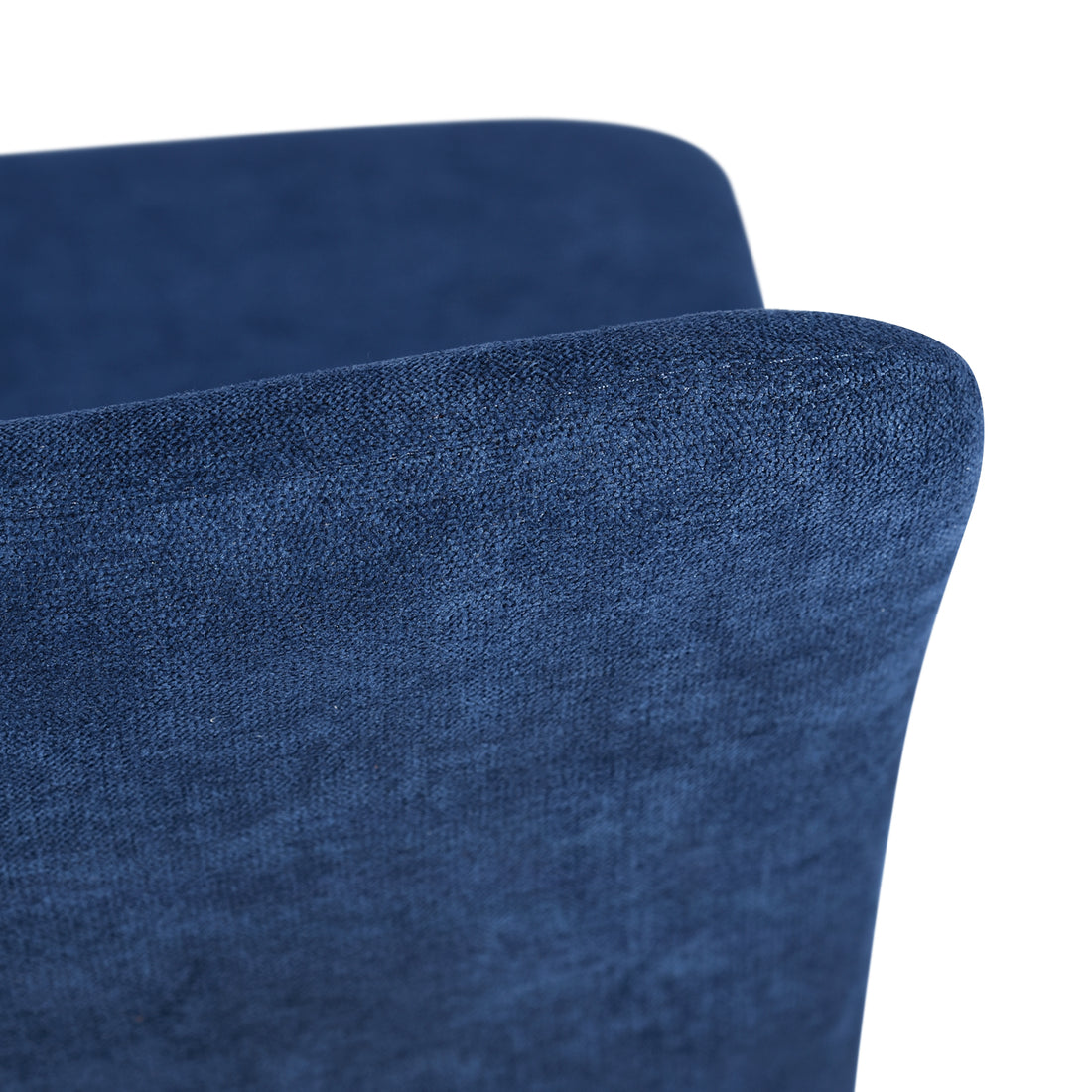 Scargill blue dining chair showing single chair view on white background