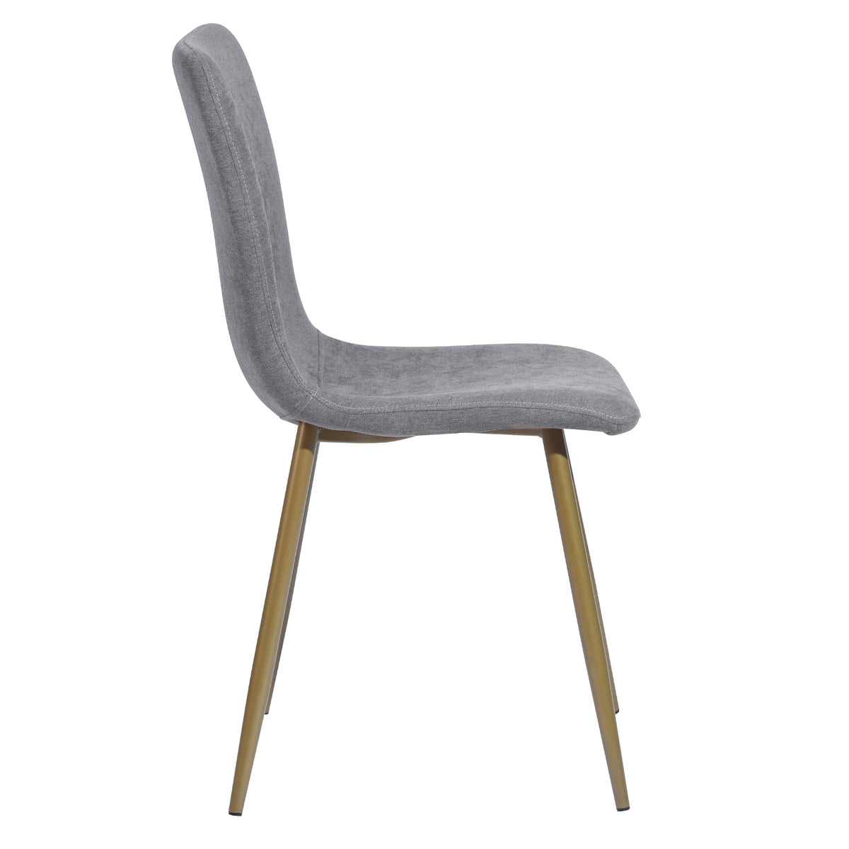 Scargill dark grey dining chair showing side view