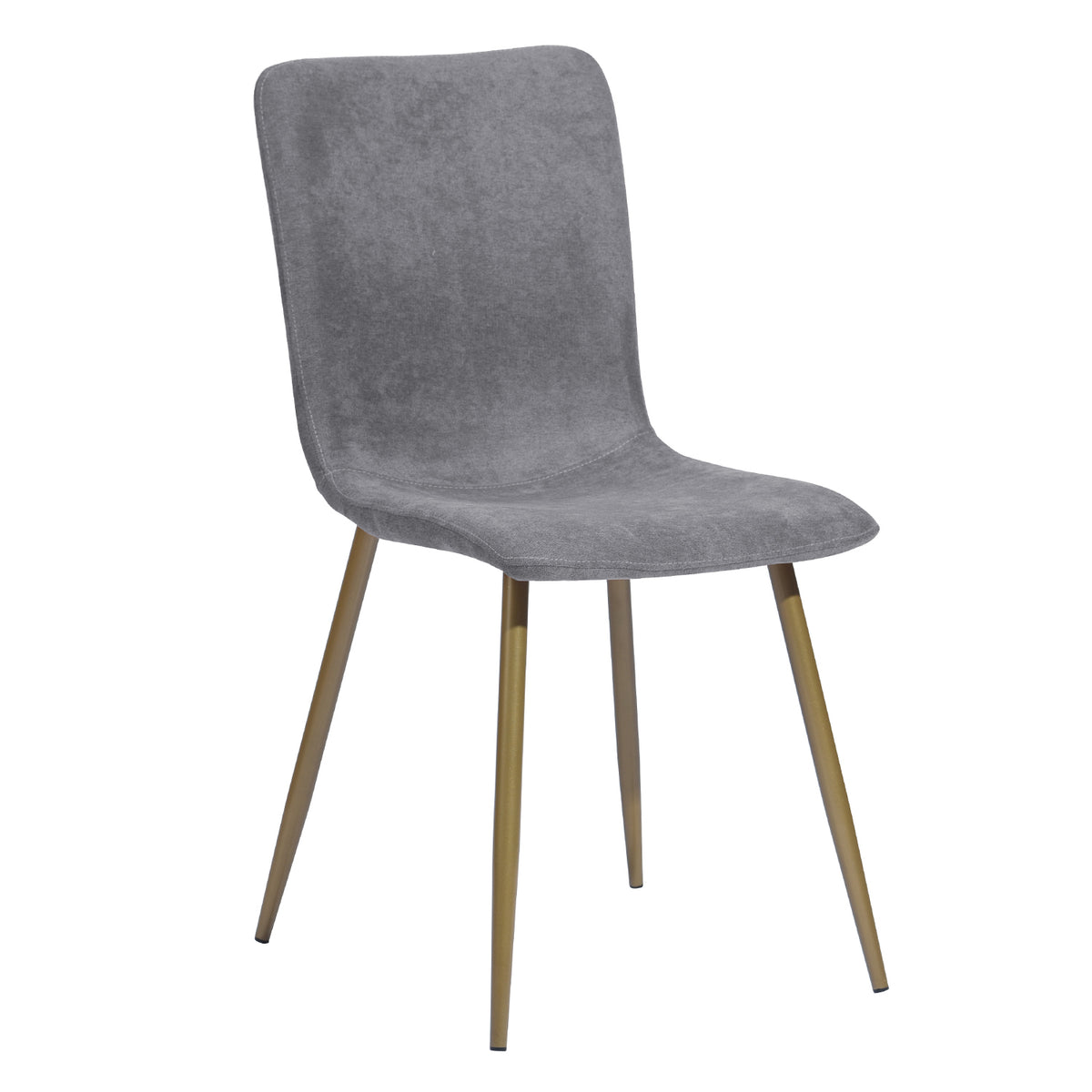 Scargill dark grey dining chair showing angled view